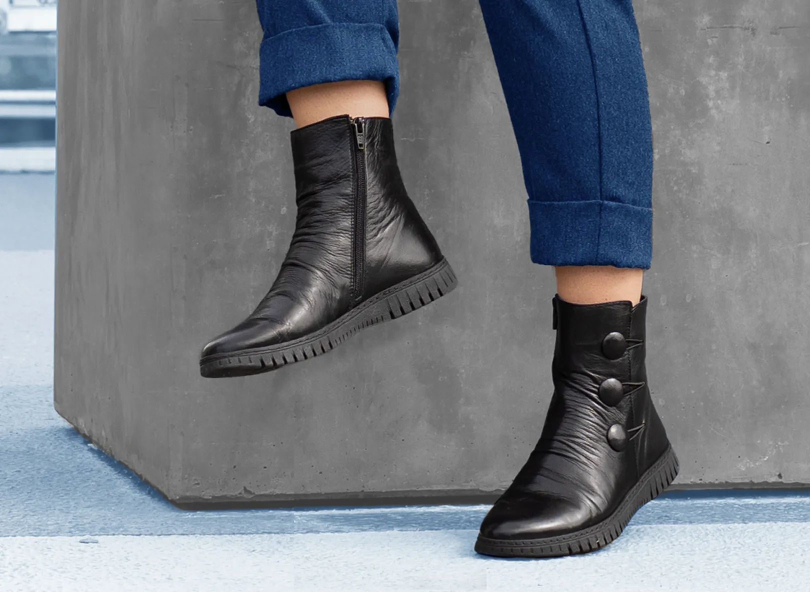 Gemini shoes women boot black 033503-02-009
