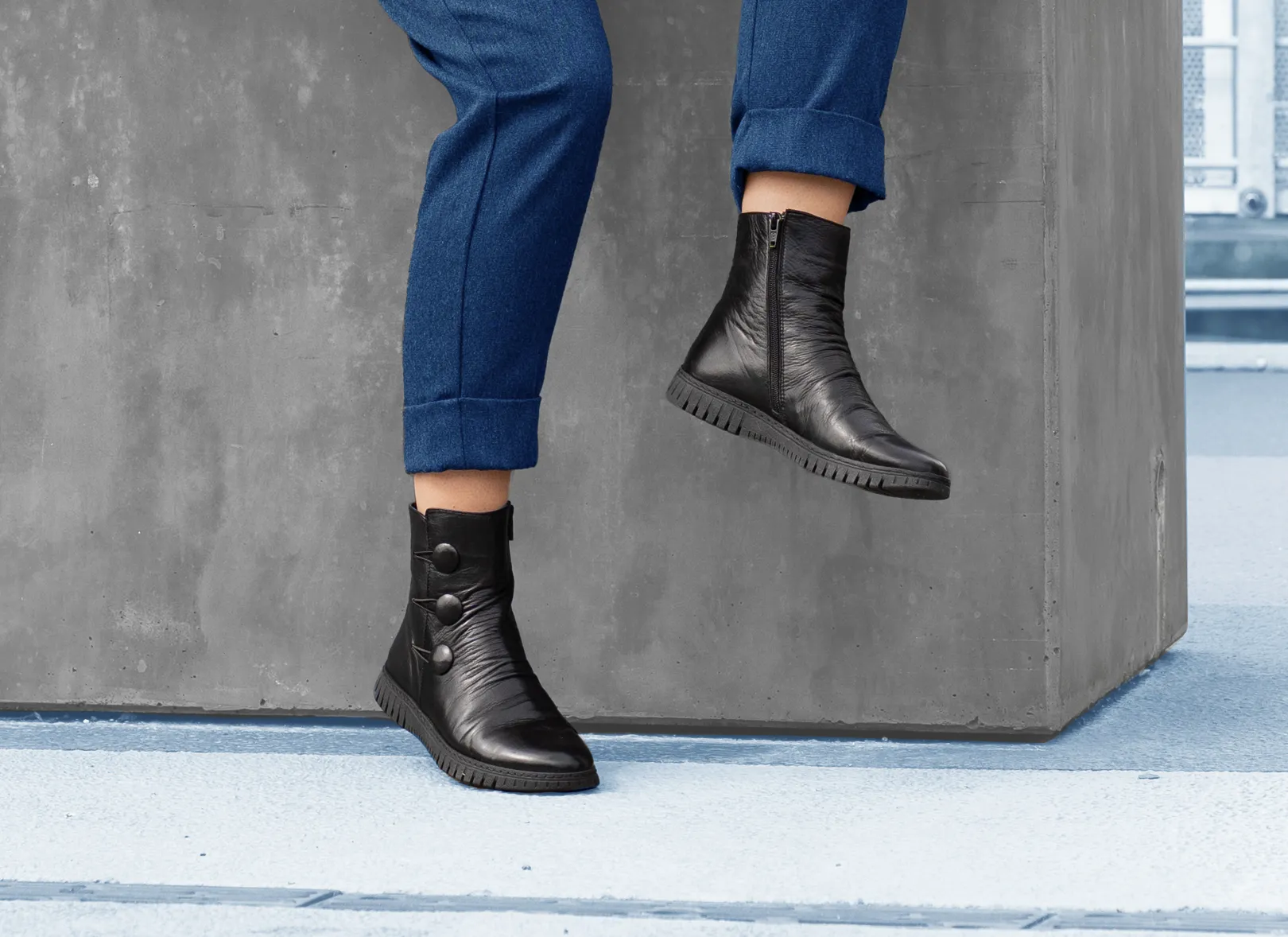 Gemini shoes women boot black 033503-02-009