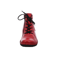 Gemini women lace-up boot red